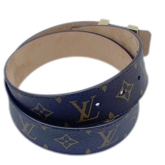 Louis Vuitton Monogram Santur Initial LV M9608 AC2137 Leather Belt Brown Size... - Picture 4 of 11